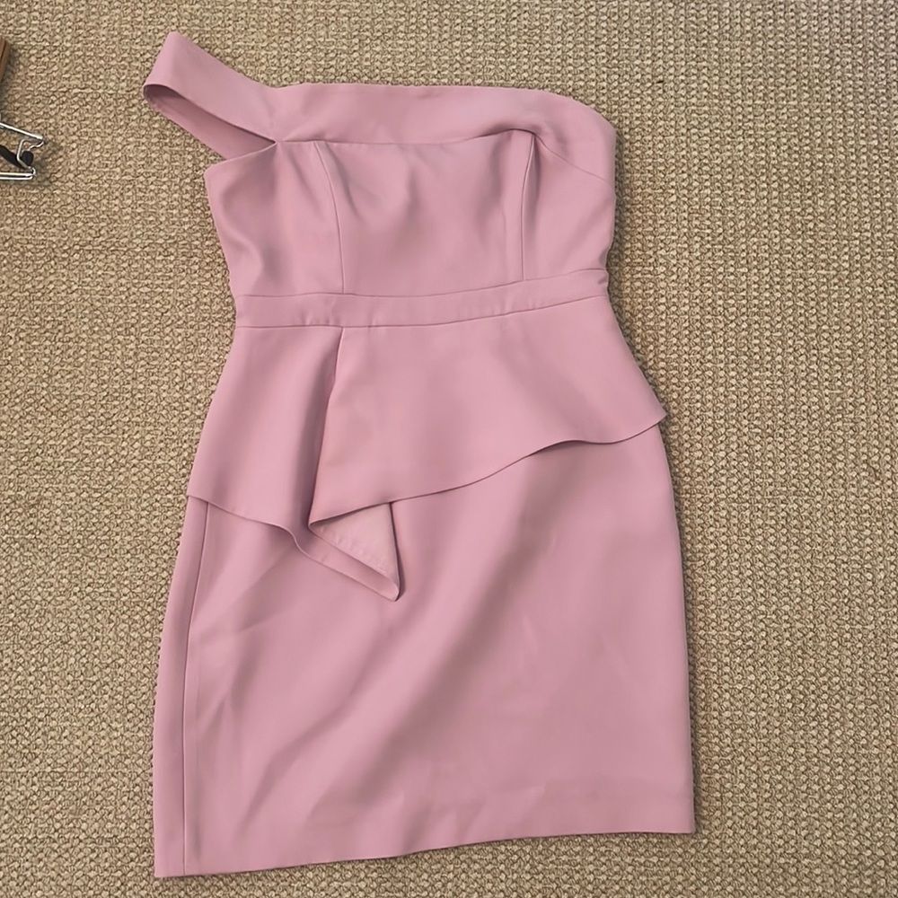 BCBG Cocktail one shoulder dress